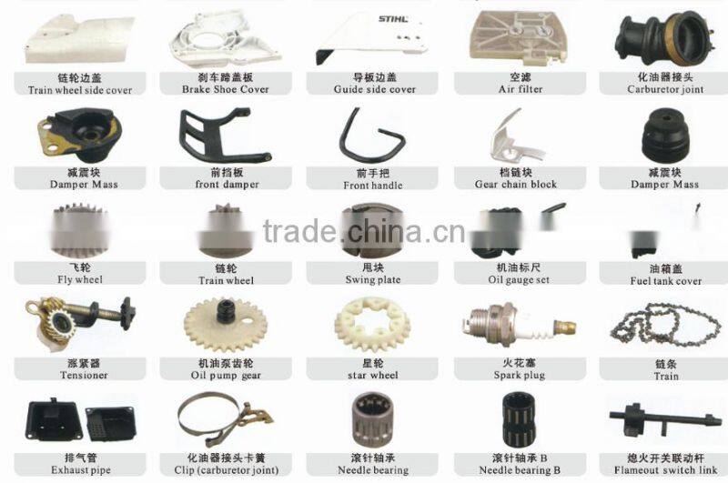 MS 070 660 038 380 381 GASOLINE PORTABLE CHAINSAW AND SPARE PARTS
