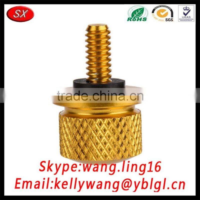 SX Factory 2017 Black Billet Aluminum Knurled Seat Bolt,Titanium Screw,Golden Fender Bolt Screw