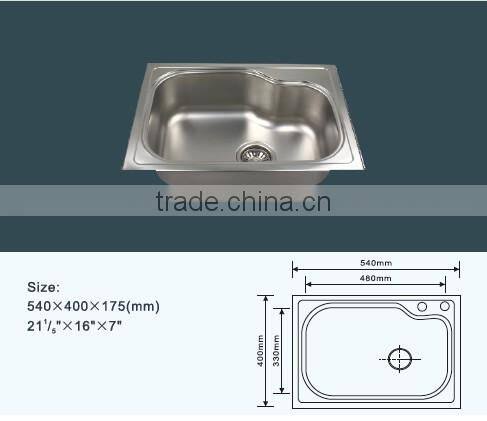 Export Philippines cheap square stainless steel kitchen sink