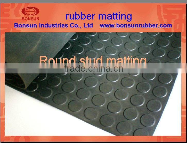 from 3mm to 6mm thickness stud rubber flooring mat
