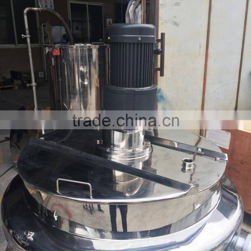 SUS Jacket Big Outdoor Industrial Steam Cooking Pots with mixer