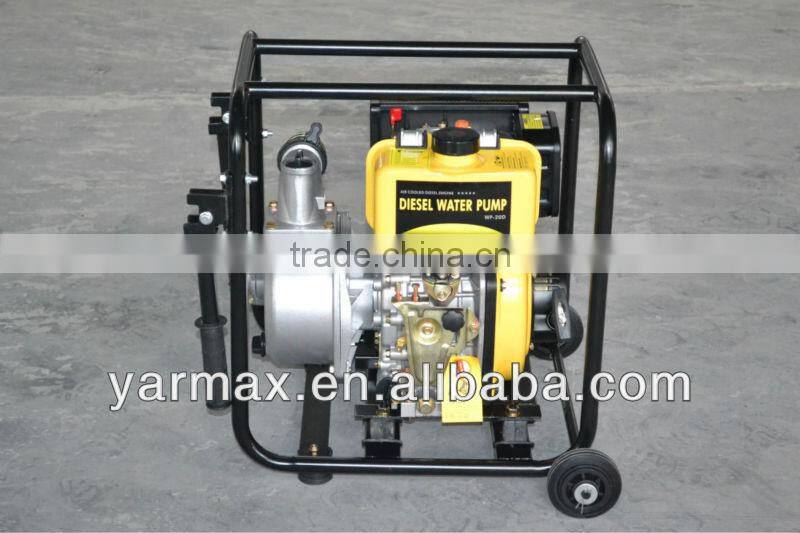4 inch with 2 wheels and trolley price of diesel water pump set