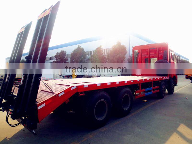Driving type 8*4 FAW Flat Bed Towing Truck for Sale