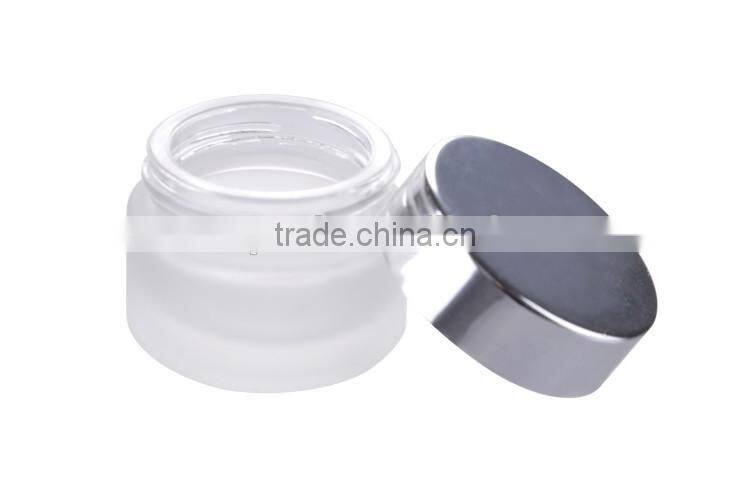 Hot sale More capacity cosmetic glass cream jar