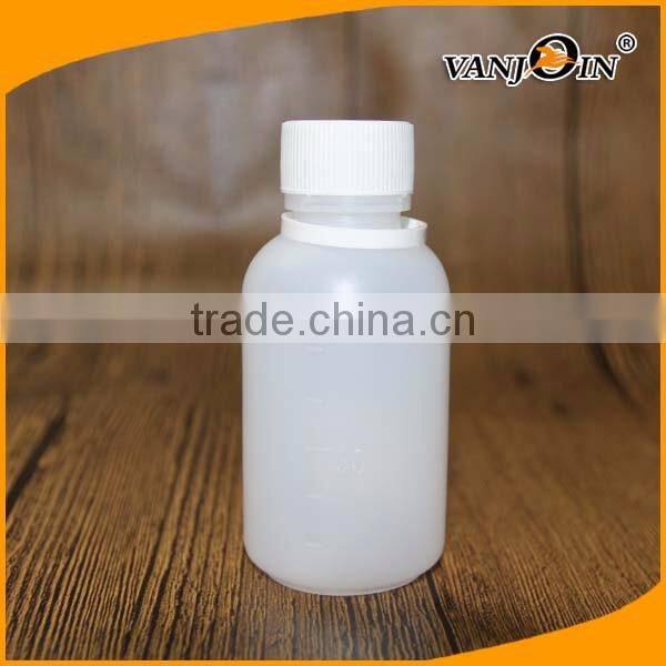 100ml LDPE White Plastic Bottle Medicine Bottle Syrup Bottle with Screw Cap