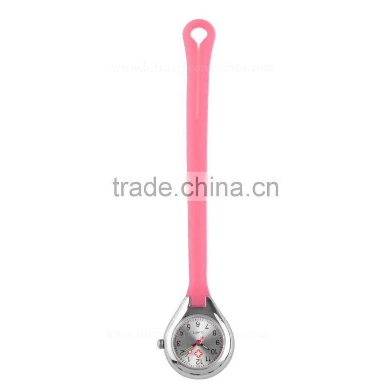 Popular Promotion Gift Brooch Silicone Rubber Nurse Watch