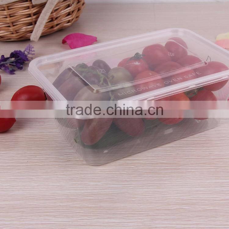 750ml disposable PP transparent seafood fruit plastic container
