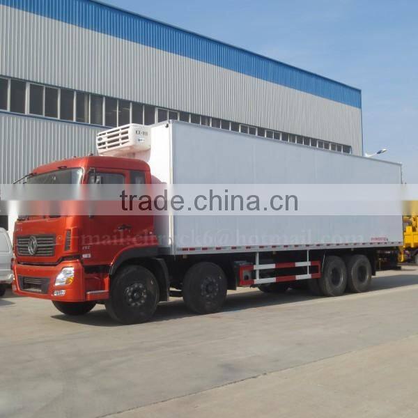 315hp DONGFENG 8*4 Refrigerated Truck 40 ton