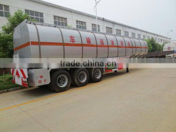 38m3 Edible Oil Semi Trailer Truck 3 Axles