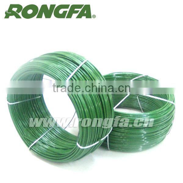 15m 20m 30m Green Plastic Coated Garden Round Iron Wire