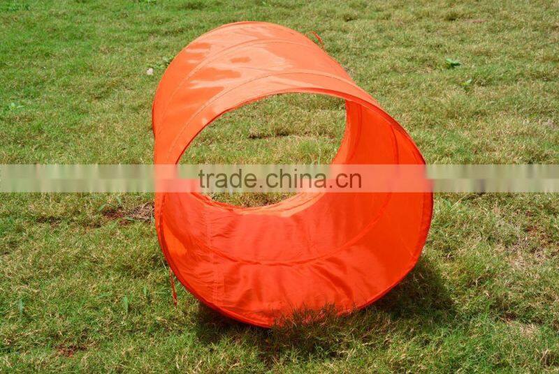 Square design easy folding kids outdoor pet tunnel