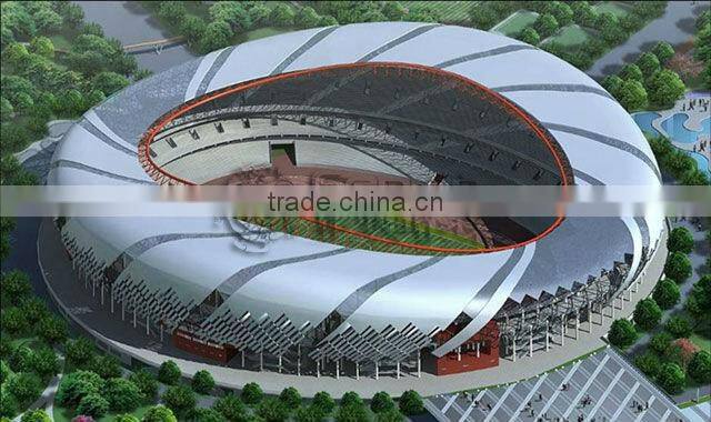 32mm Polycarbonate Sheet Hollow For Stadium Project Skylite Roofing PC Panel High Light Transmission Heat Insulation UV Coating