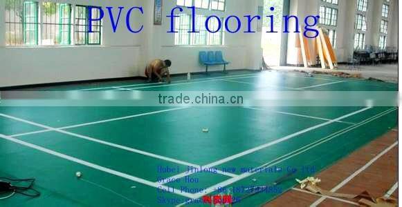 PVC plastic flooring for sports PVC sports flooring