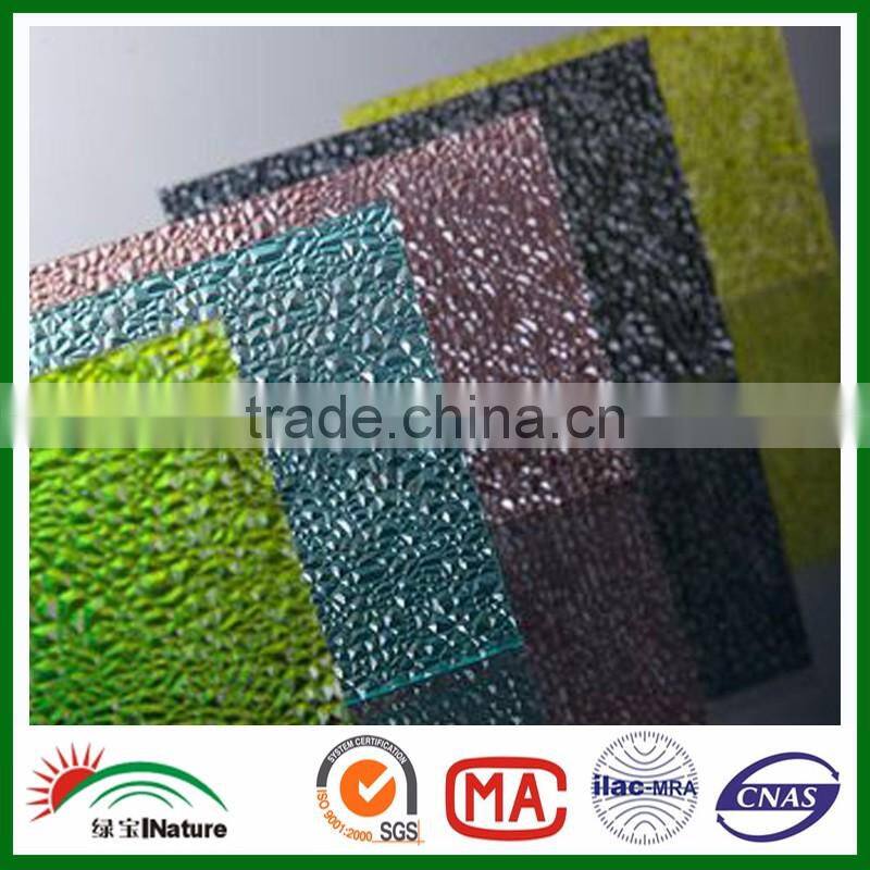 Big PC embossed sheet PC diamond sheet for Building.Plastic sheet with Makrolon. Polycarbonate diamond solid sheet for decorated