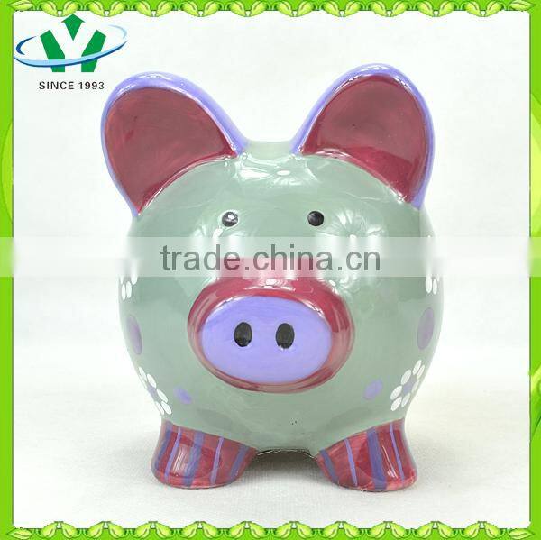 Wholesale ceramic pig animal shape piggy banks for sale