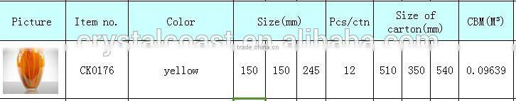 Murano glass vases, glass vase wholesale; cheap glass vases for flower decoration