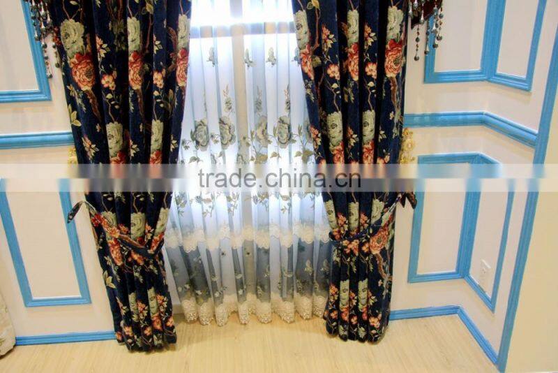 Luxury Medusa Style Polyester New Fancy Curtain With Embroidery/Luxury Sheer Hotel And Decor Home Curtains