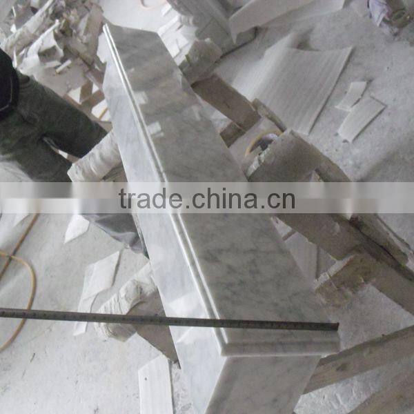 White Carrara Marble Fireplace