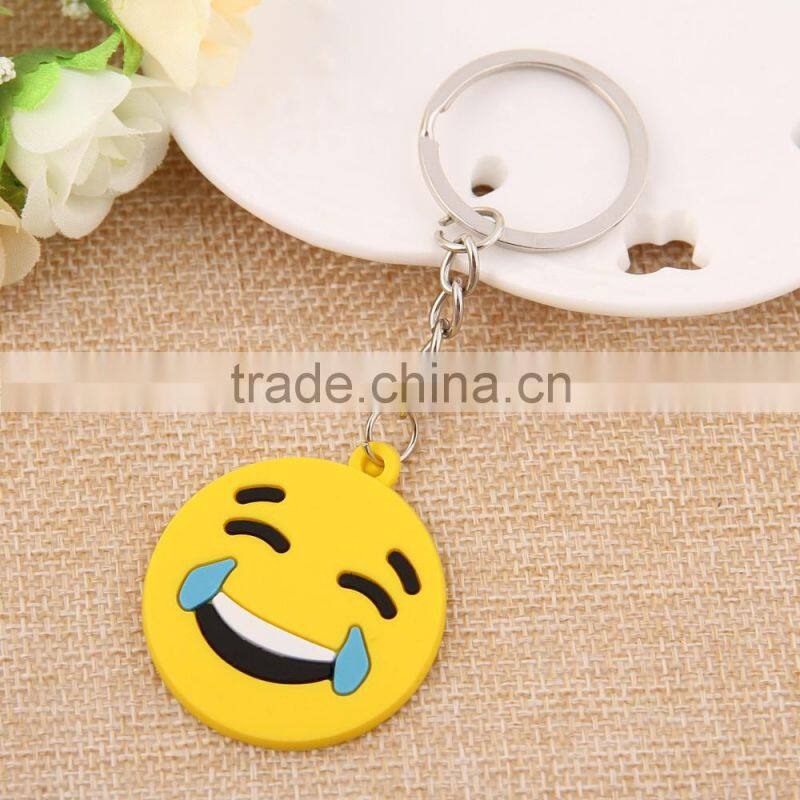 2016 Wholesale Custom Personalized Soft PvC Emoji Keychain