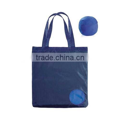 Promotional foldable reusable shopping bag in pouch