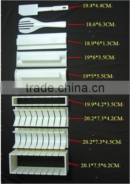 Sushi Making Kit with Rice Press Mold Set. Various Shapes Sizes-Round Mickey Mouse Ears-Perfect Roll Maker Tools