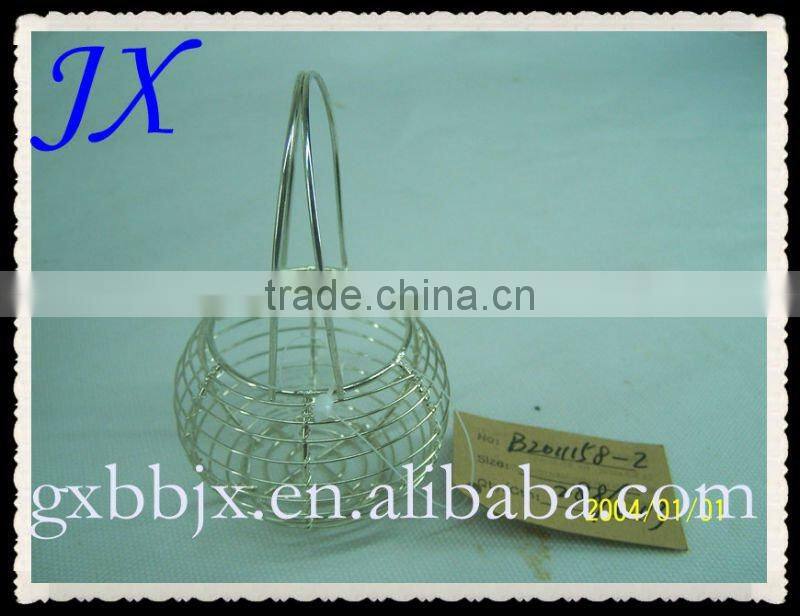 Metal craft basket for Easter decoration