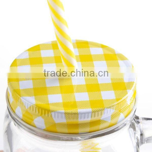 14oz delicate mason jars 3colors lid with diamond