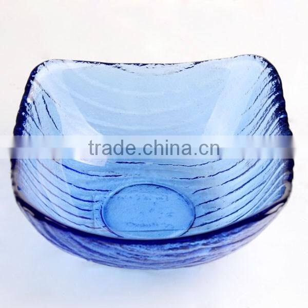 hot sale mini colorful glass bowl charger plates