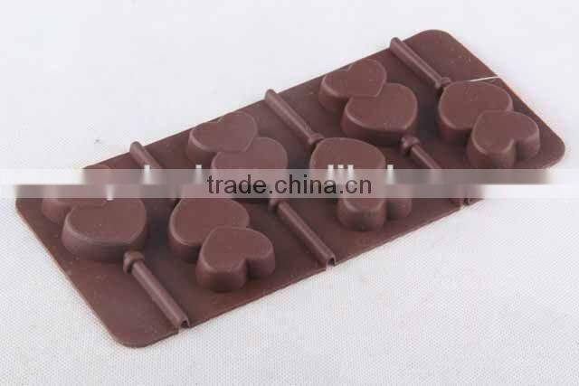 Lollipop design silicone ice cube mold creative silicone ice cube tray/chocolate mold