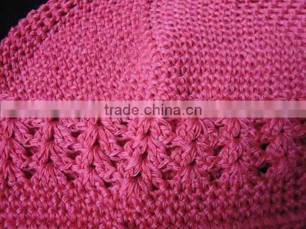 Hand crochet baby hat