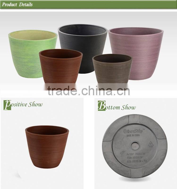 UV protective outdoor flowerpots/ 20 years lifetime/ lightweight/ UV protection