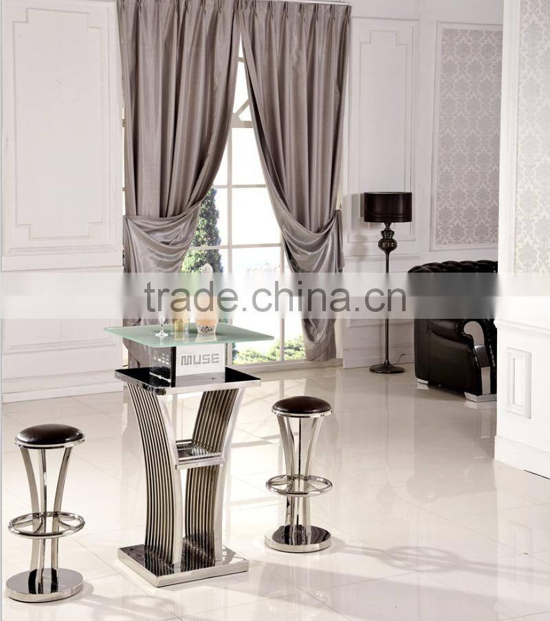 BT04 cheap metal high bar table and chair set
