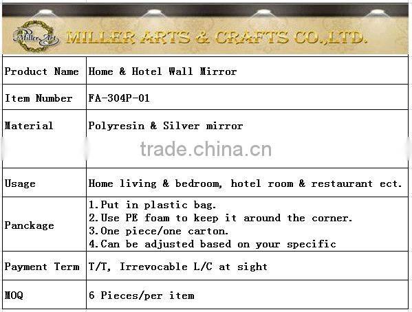 Small size Decorative wall mirror/ art decor FA-304P-01