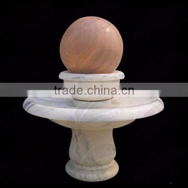 Marble sphere fountain indoor water fountain