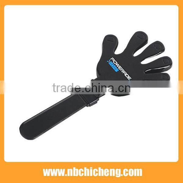 Cheap Plastic Hand Clapper, Black Plastic Clapper Plastic Hand Shaped Noisemaker
