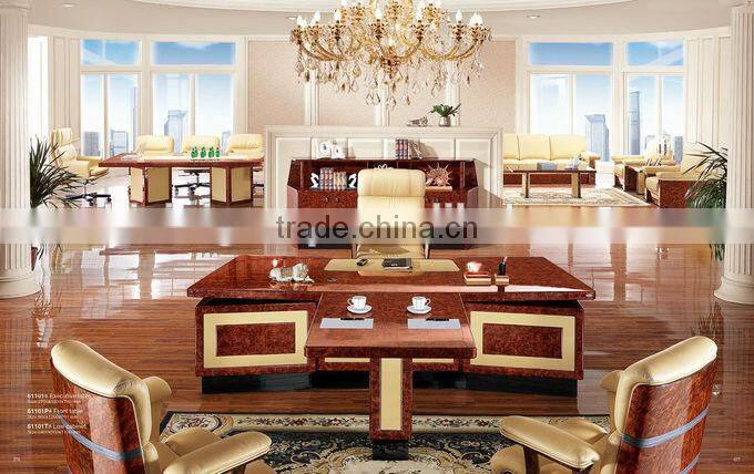 Antique 2 person office desk,Executive luxury office furniture(BF08-0202)
