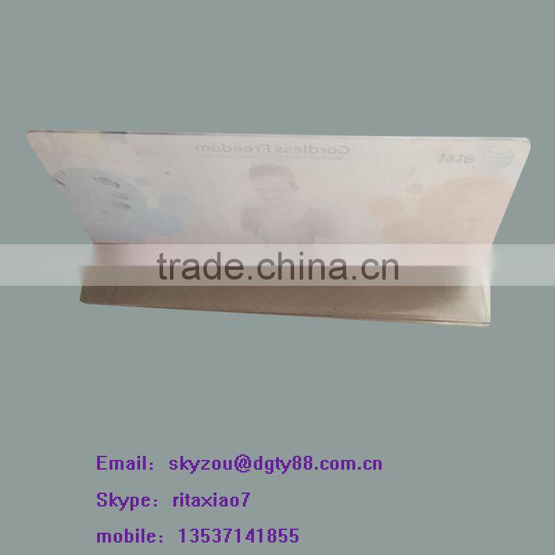 custom thermoforming bending products plastic clear advertising stand