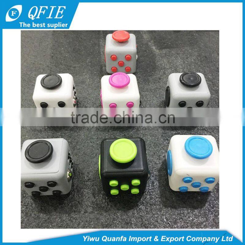 2017 hot new products Desk Finger Toys Mini Fidget Cube Squeeze Fun Stress Reliever