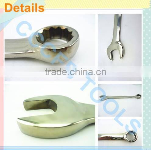 Non-Magnetic 304 Stainless Steel Combination Wrench,Steel Double Fix Spanner,D/E Ring Spanner,combination spanner