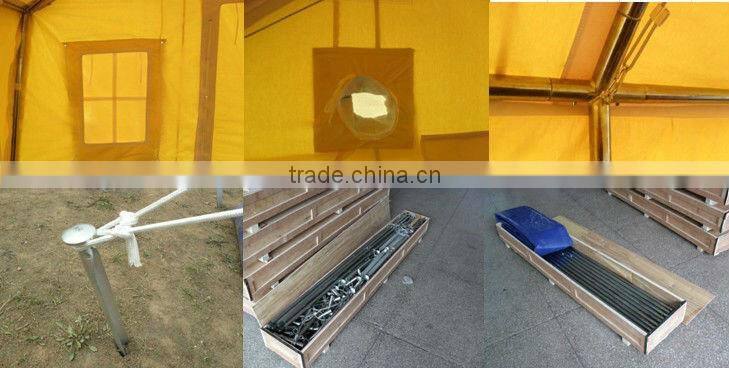 polyester cotton canvas unhcr fireproof tent