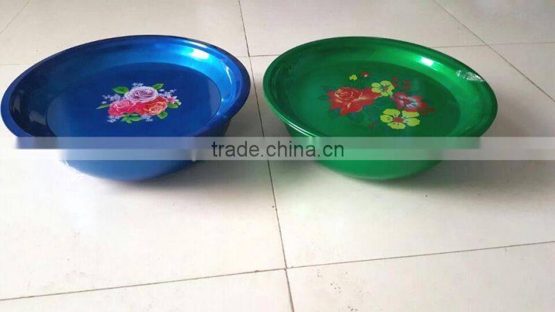 30.36.40cm Durable unbreakable spraying red color wash basin