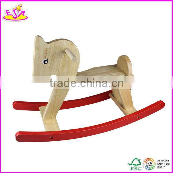 Cute wooden rocking horse ,fashion wooden rocking horse,wooden toy rocking horse WJY-8006