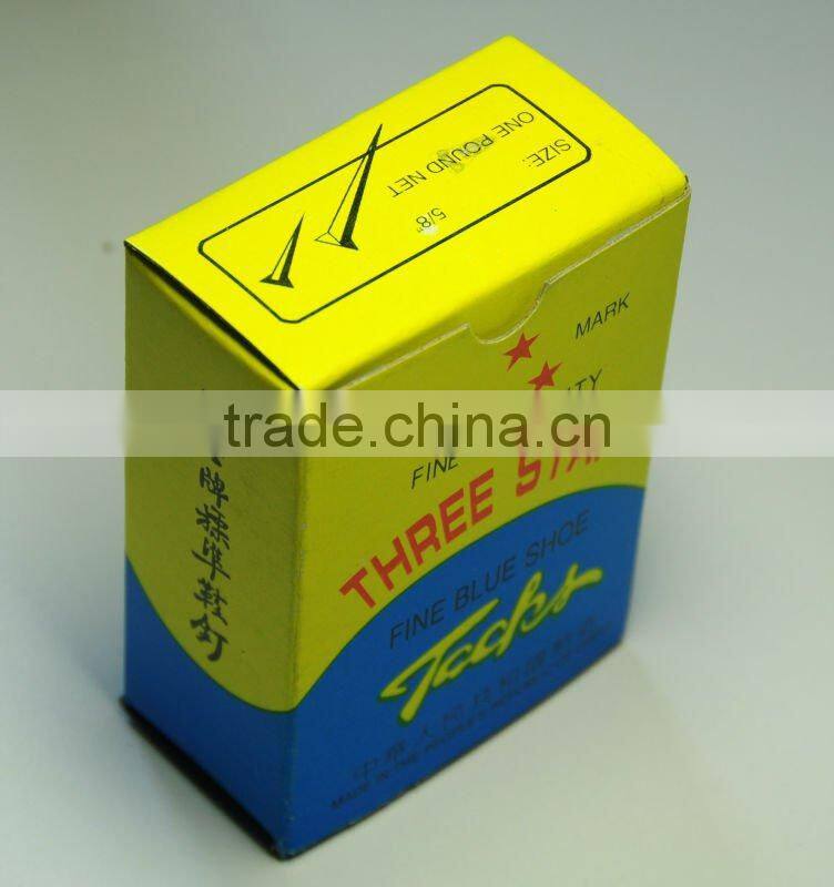 fine blue shoe tack nails/three star brand shoe tack naisl / Shoe Tack