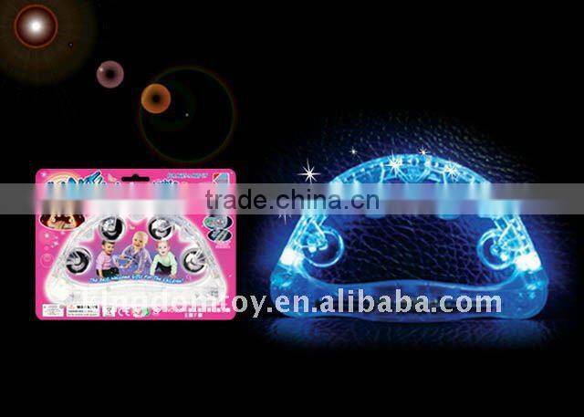transparent baby bell rattle with light music