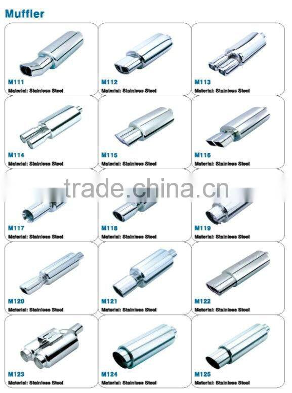 Universal Car Muffler with 9 LEDS