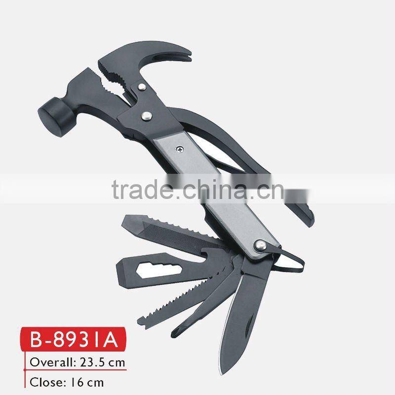Black transform multi functioanl hatchet wrench hammer spanner screwdriver tool small hammer mill types B-8931ABT1