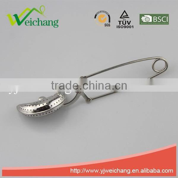 WCJ1070 Good quality Stainless Steel Tea tools Tea Strainer Tea Infuser Heart Shape Long handle Tea ball
