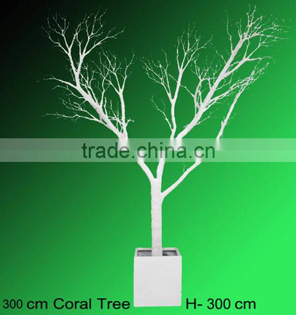 Artificial coral tree for indoor wedding decoration large wedding tree