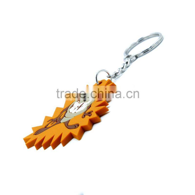 Promotional custom 3D soft PVC keychain,rubber keychain,silicone keyrings