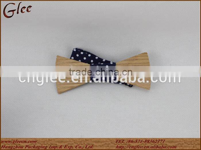 Dot style wooden kid bow tie christmas gift